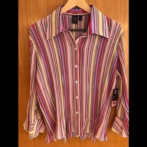 ❤️Milano Women’s Crinkle Blouse Shirt Sz. XL New❤️